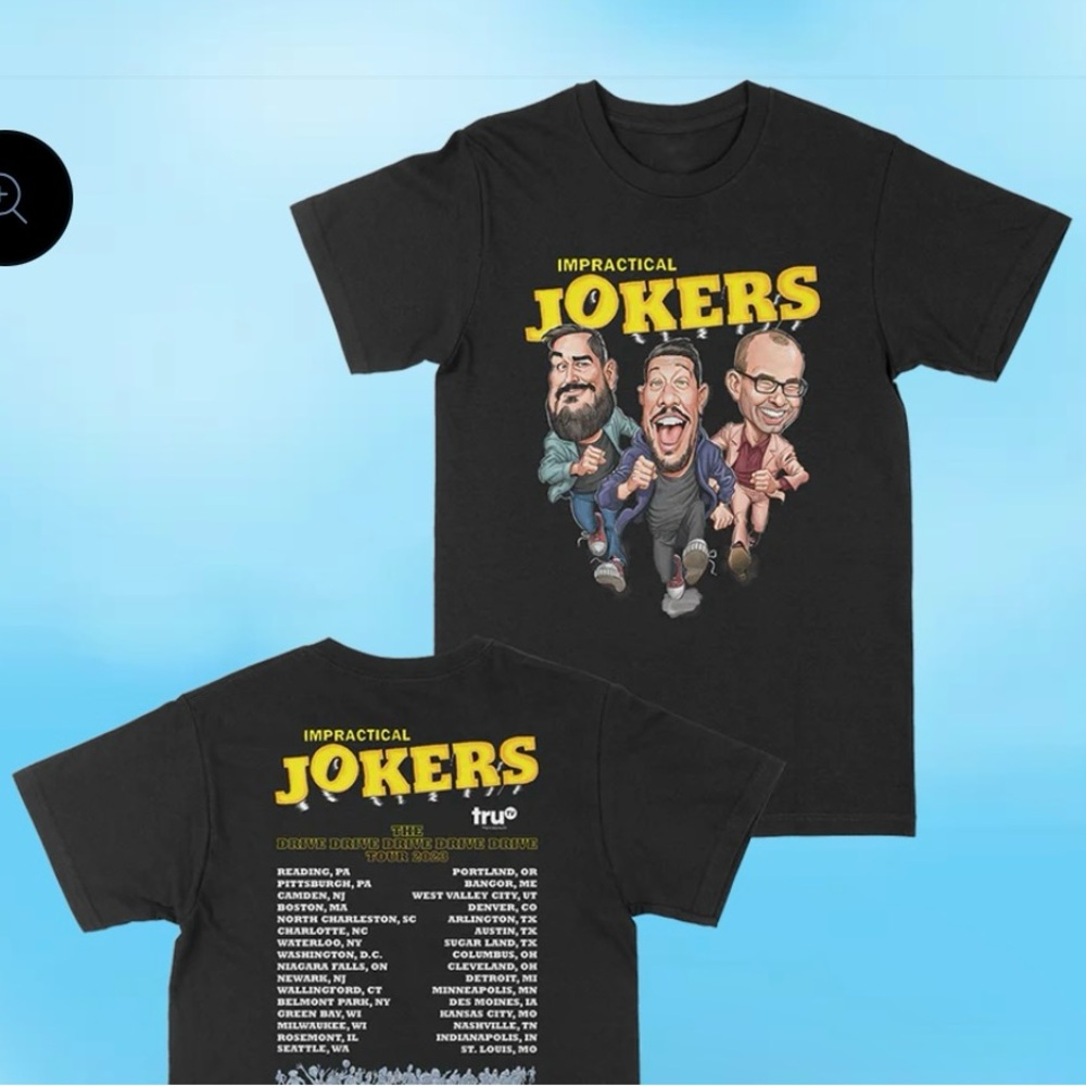Impractical Jokers 2023 tour shirt , size Large , brand new , unopened !!!!!